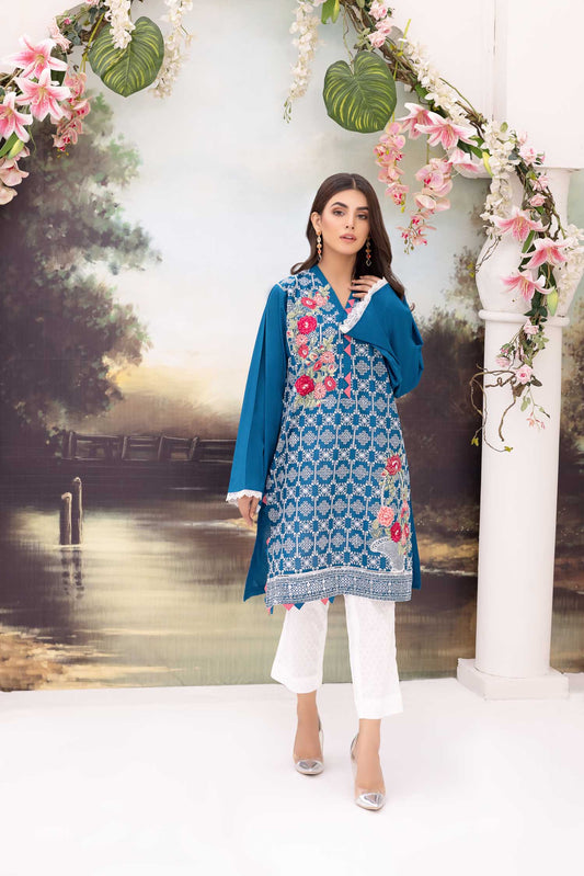 Enchanting - Embroidered Schiflli Lawn Stitched