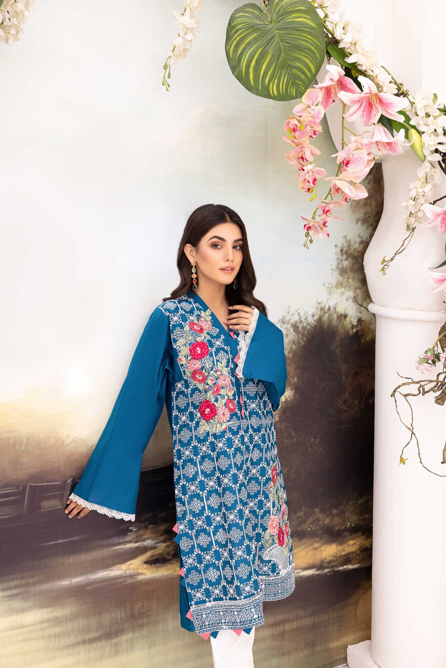 Enchanting - Embroidered Schiflli Lawn Stitched