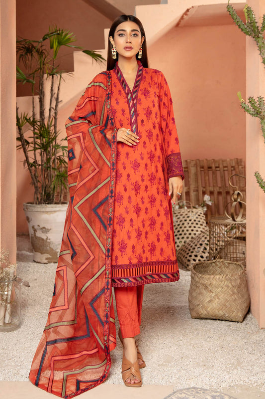 Cardinal - Embroidered Lawn Stitched 3PC