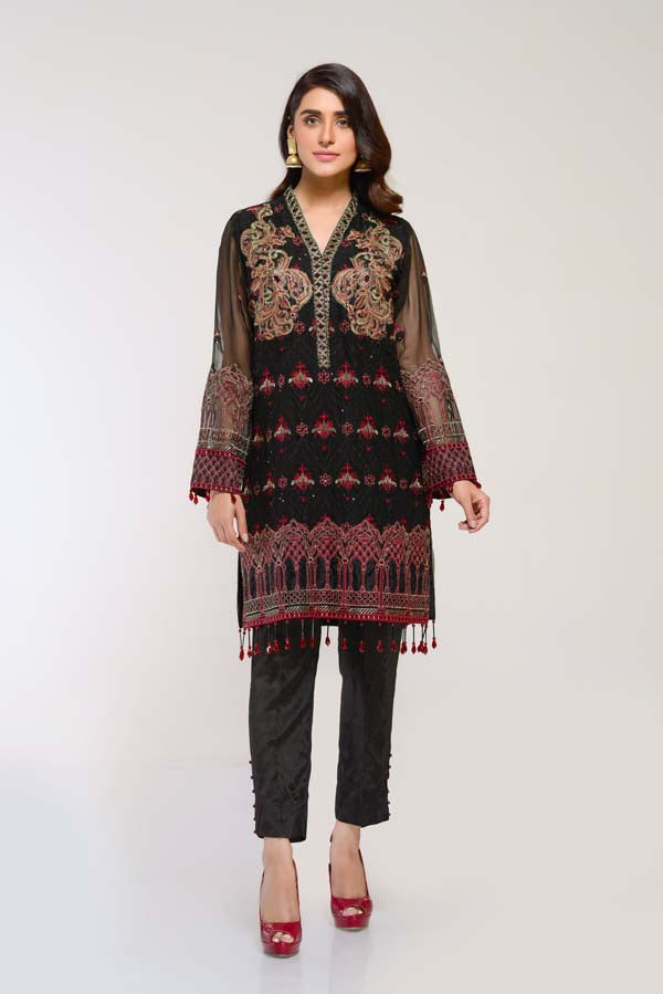 EIGENGRAU – EMBROIDERED CHIFFON 2 PIECE (UNSTITCH)