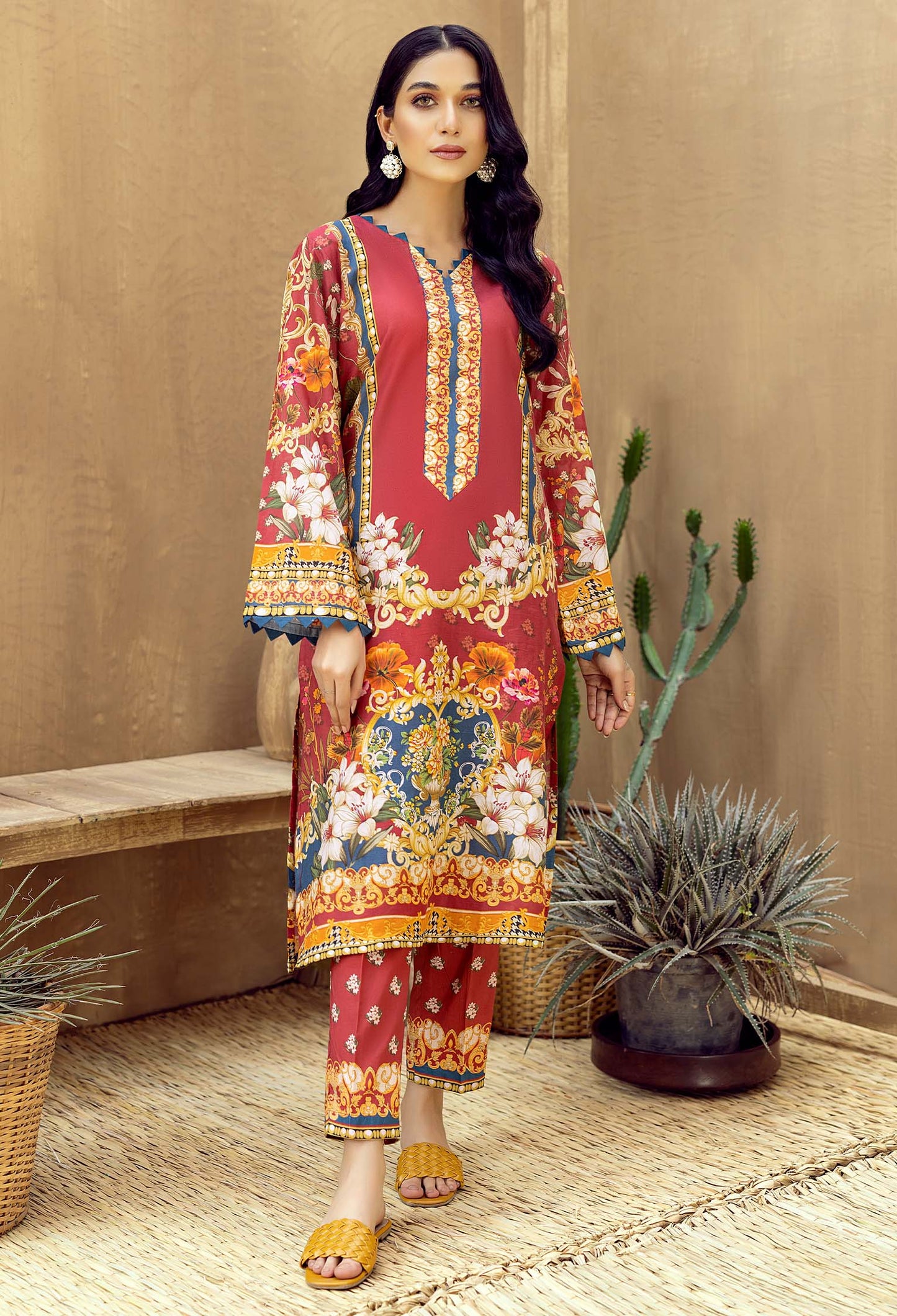 Crimson - Lawn 2PC Pret