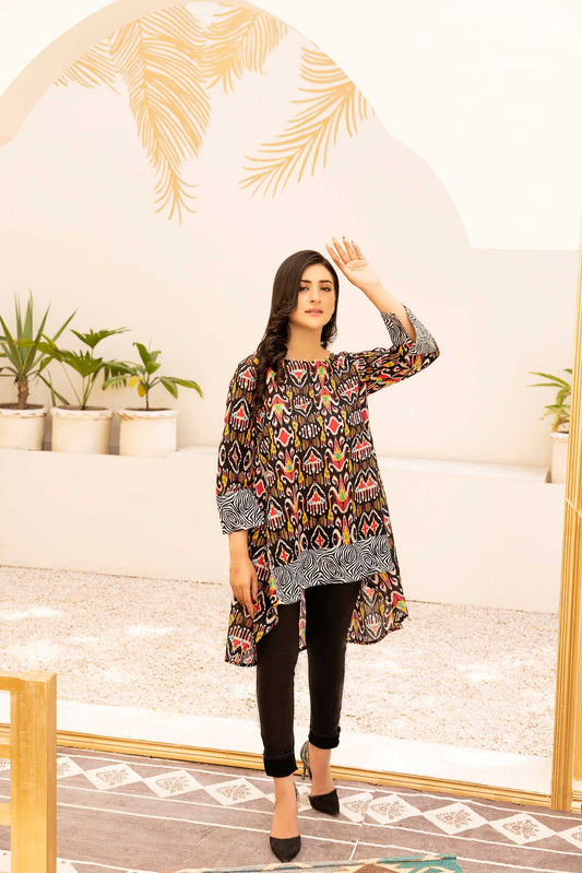 Firm - Digital Printed Stitched Lawn Kurti