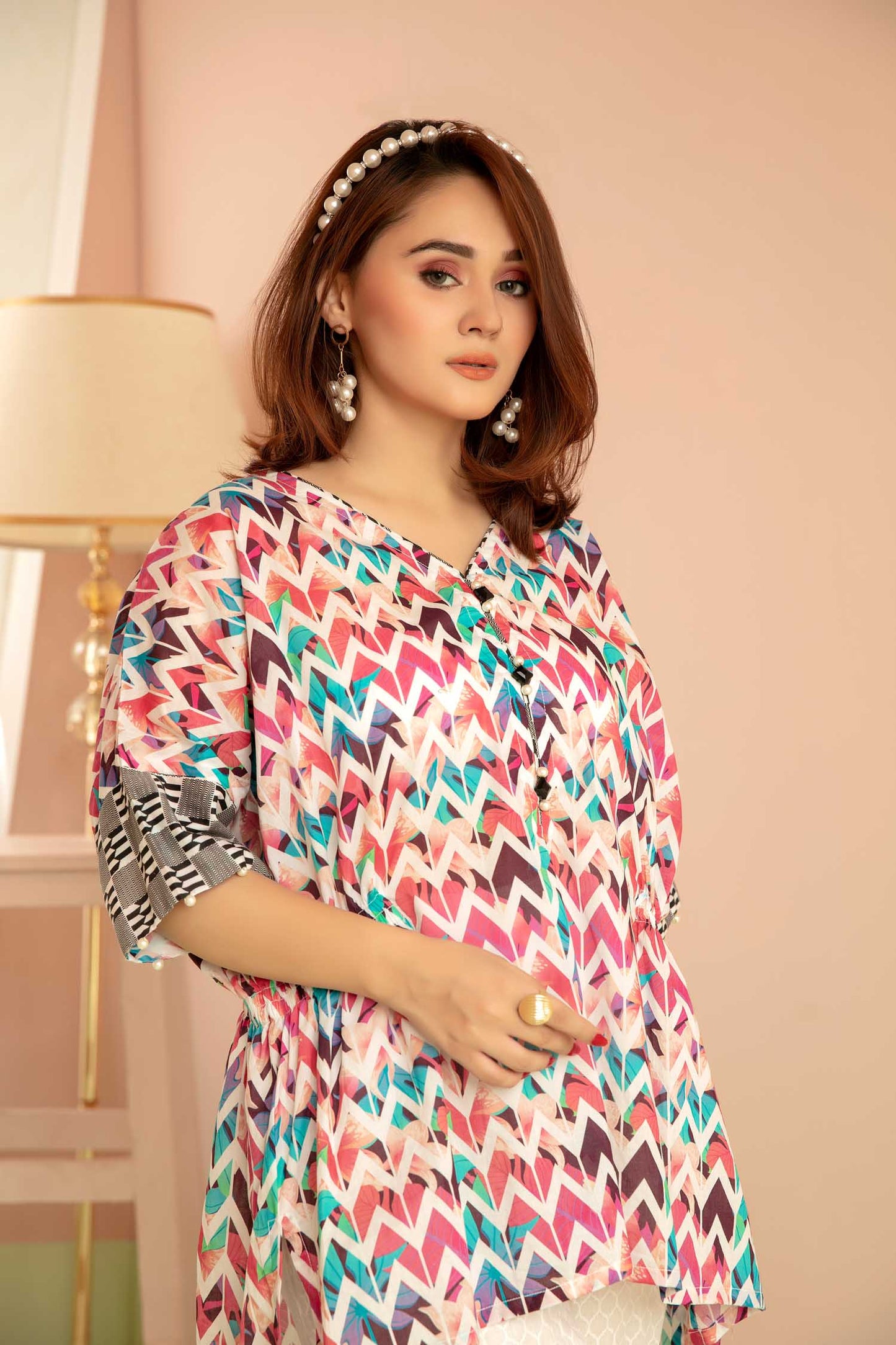 Firm Tide - Digital Printed Stitched Lawn Kurti