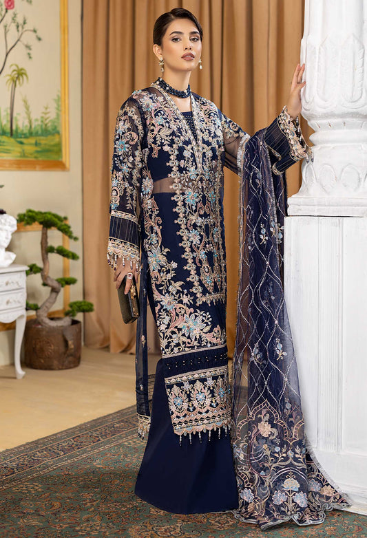 Exotic Empire - Embroidered Organza Stitched