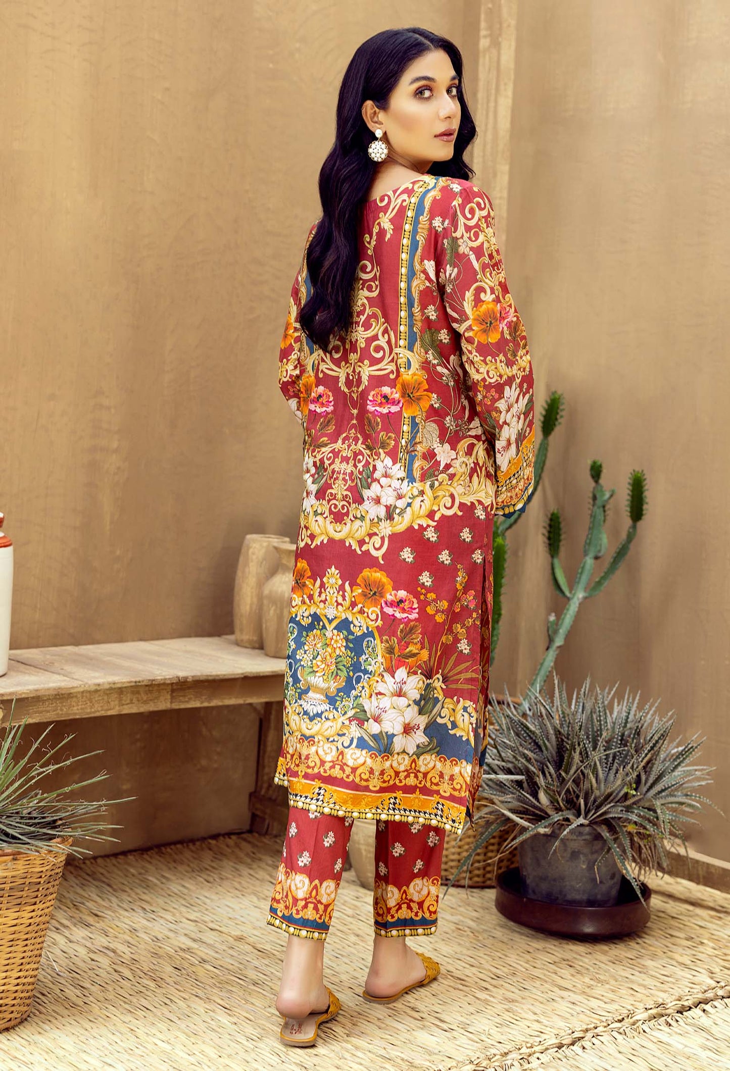 Crimson - Lawn 2PC Pret