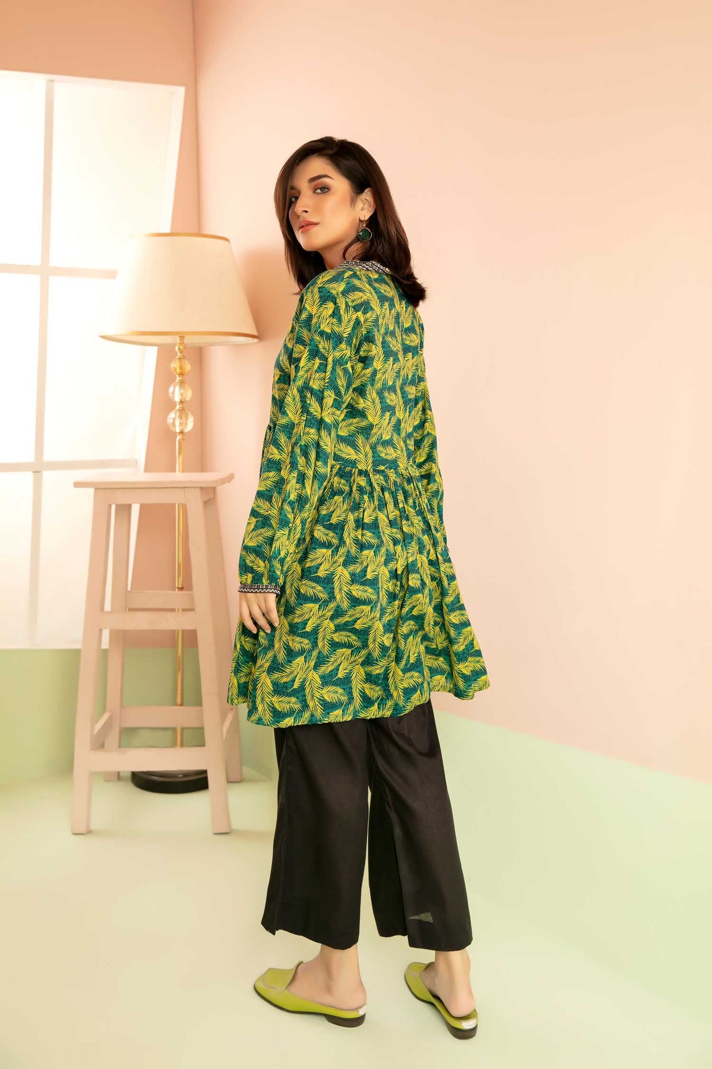 Petite - Digital Printed Stitched Lawn Kurti