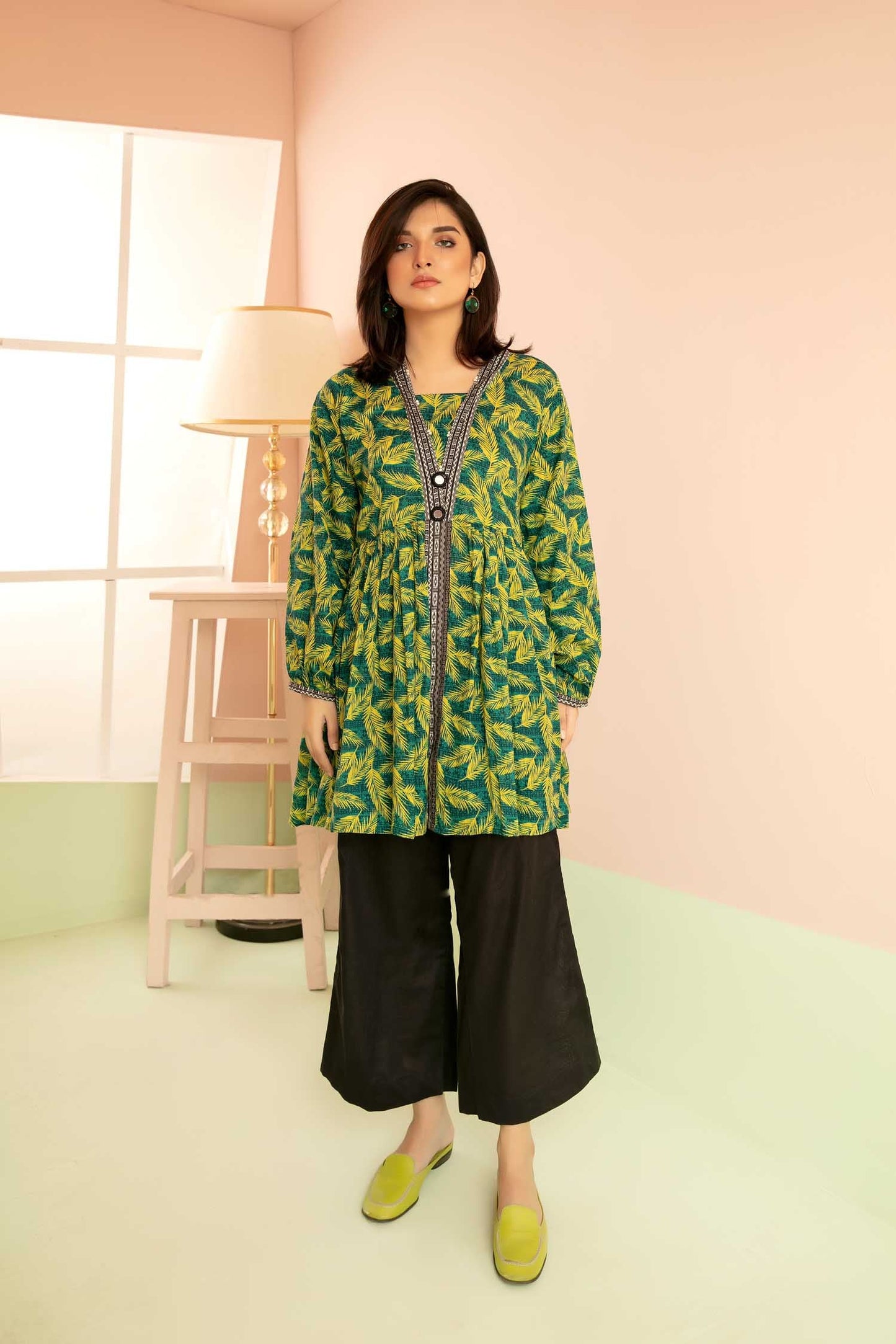 Petite - Digital Printed Stitched Lawn Kurti