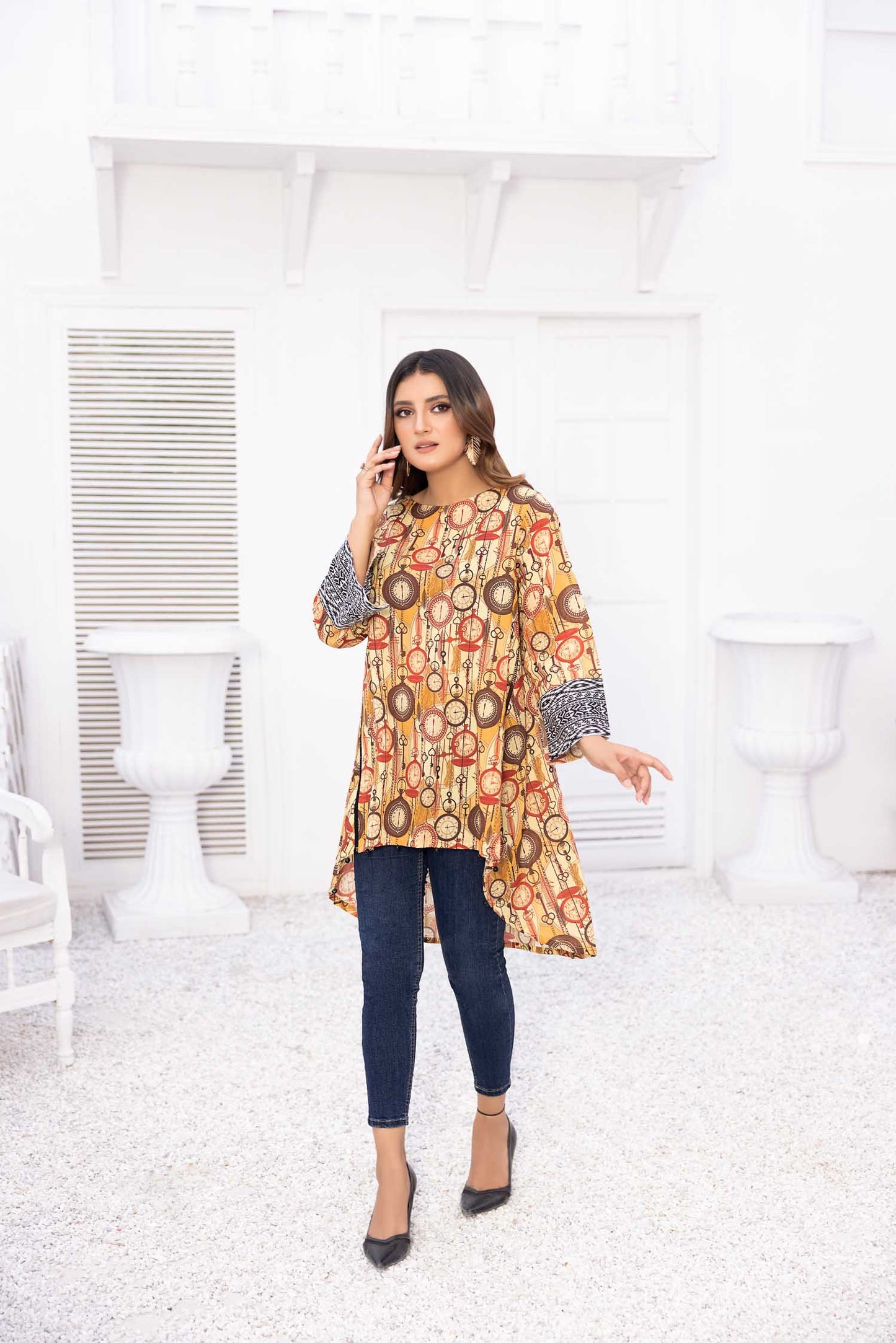 Belin - Digital Printed Stitched Lawn Kurti