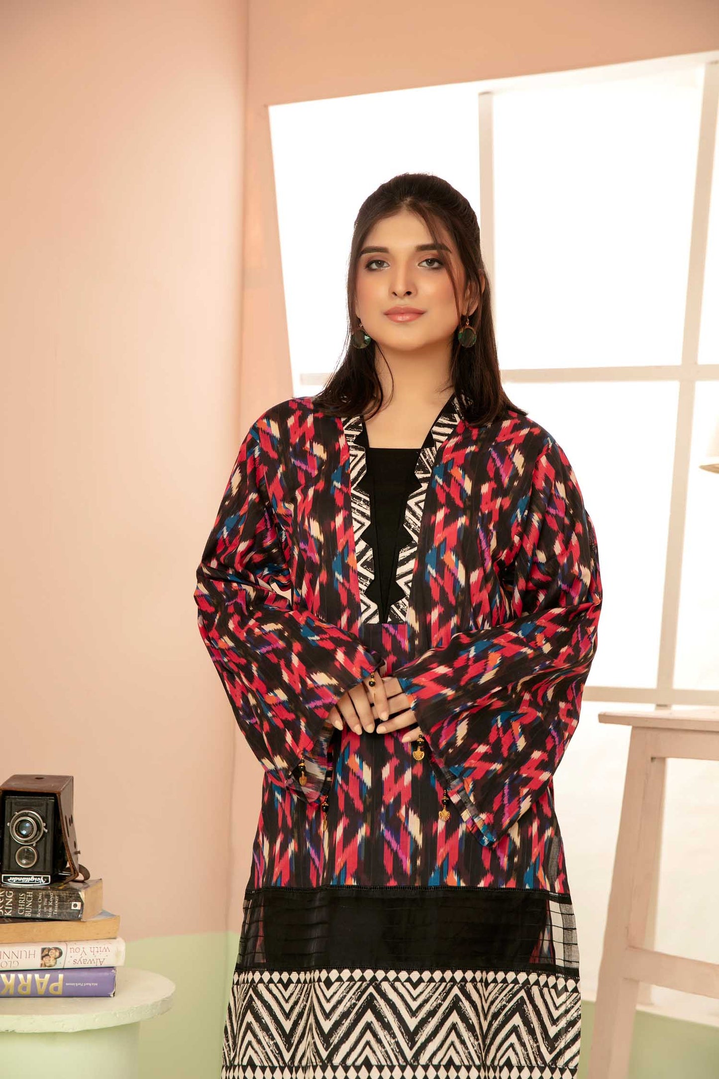 Riddle - Digital Printed Stitched Lawn Kurti