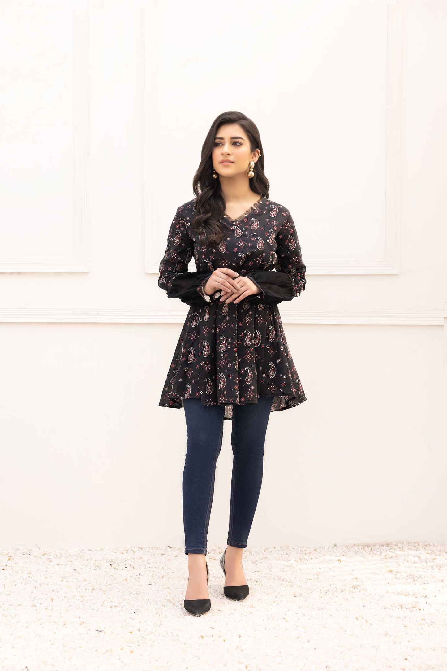 Parm - Digital Printed Stitched Lawn Kurti