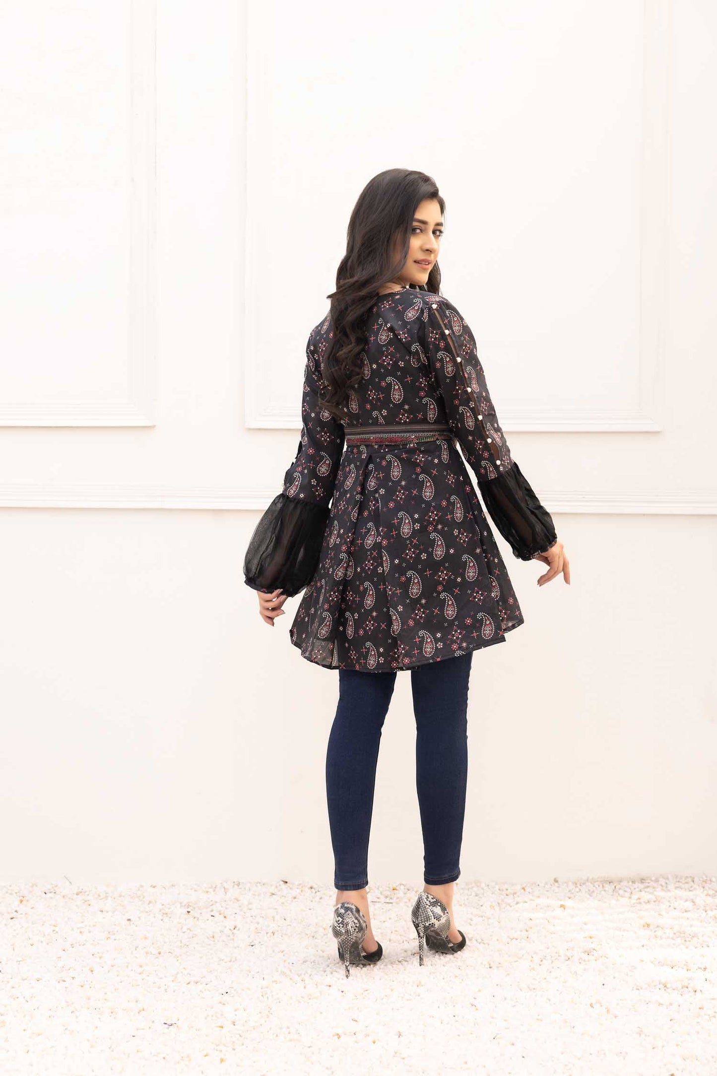 Parm - Digital Printed Stitched Lawn Kurti