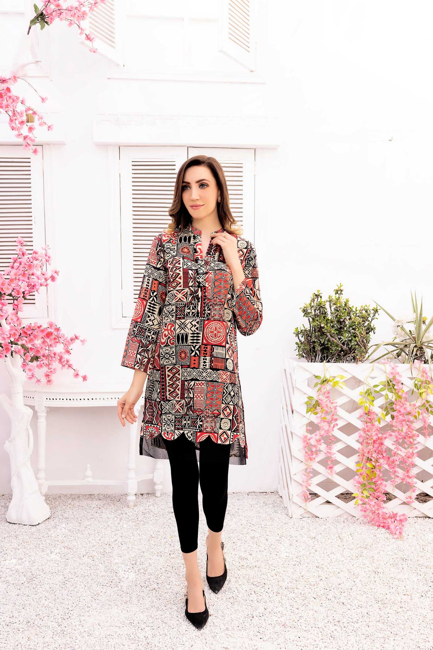 Flim - Digital Printed Stitched Lawn Kurti