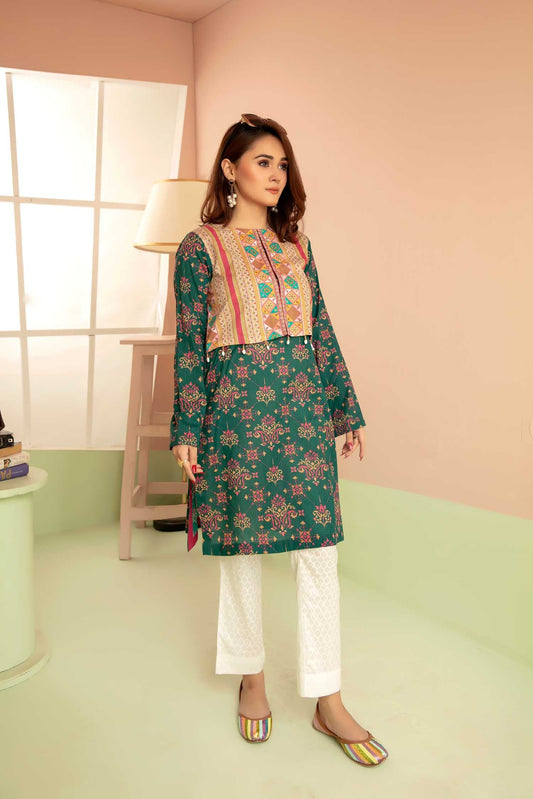 Forged - Digital Printed Stitched Lawn Kurti