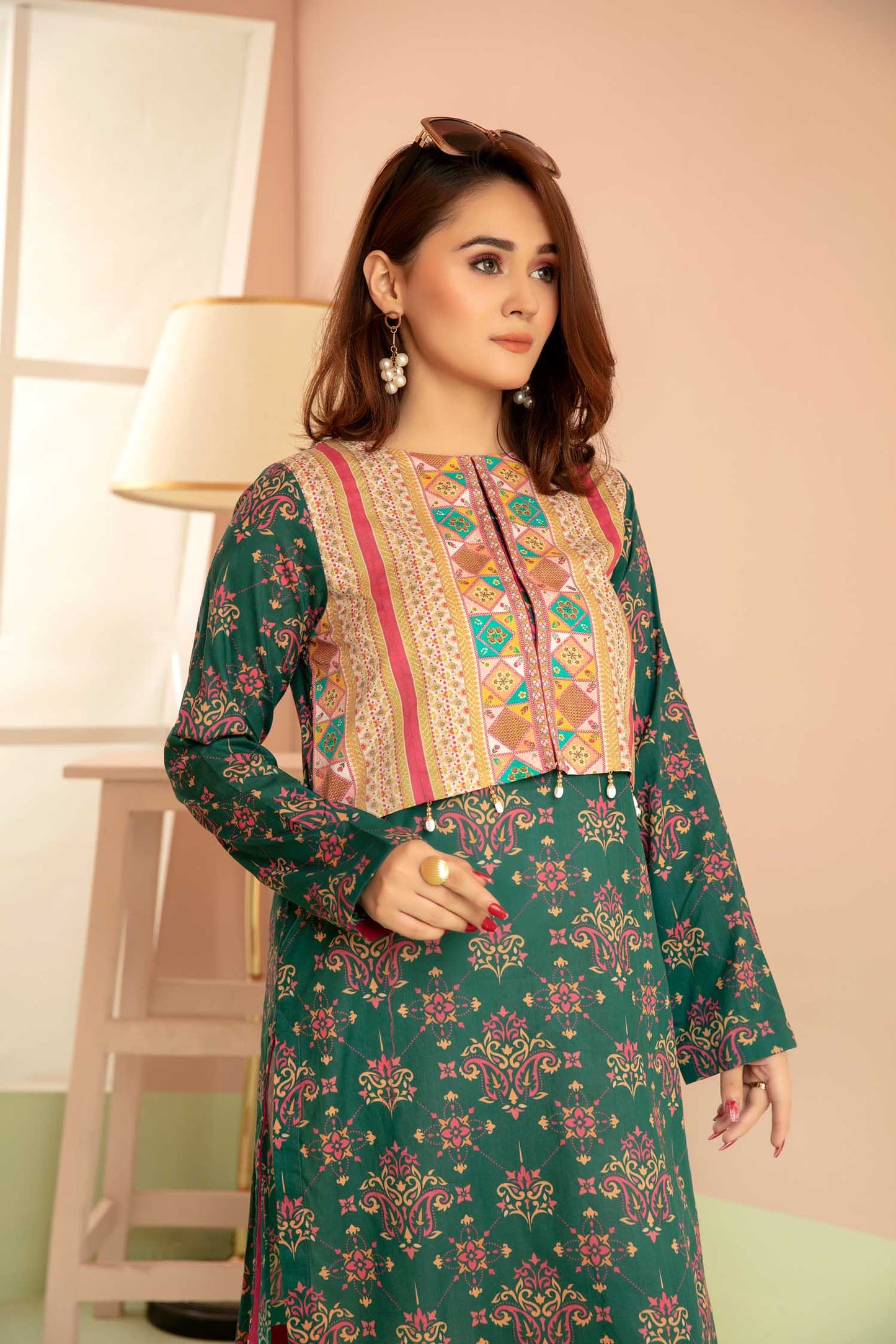 Forged - Digital Printed Stitched Lawn Kurti