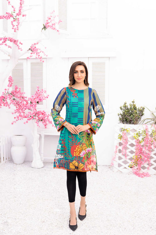 Birn - Digital Printed Stitched Lawn Kurti
