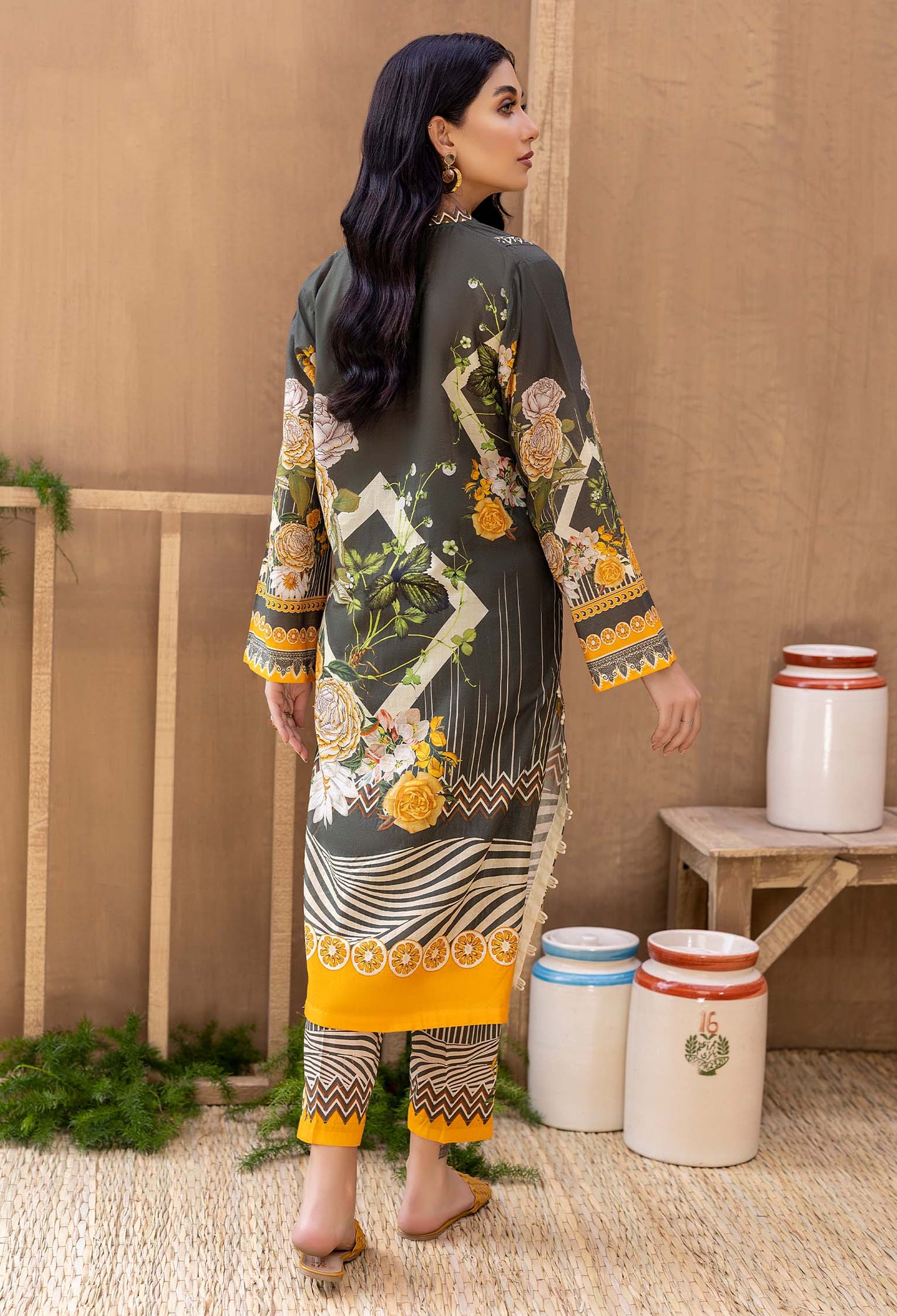 Flowerport - Lawn 2PC Pret