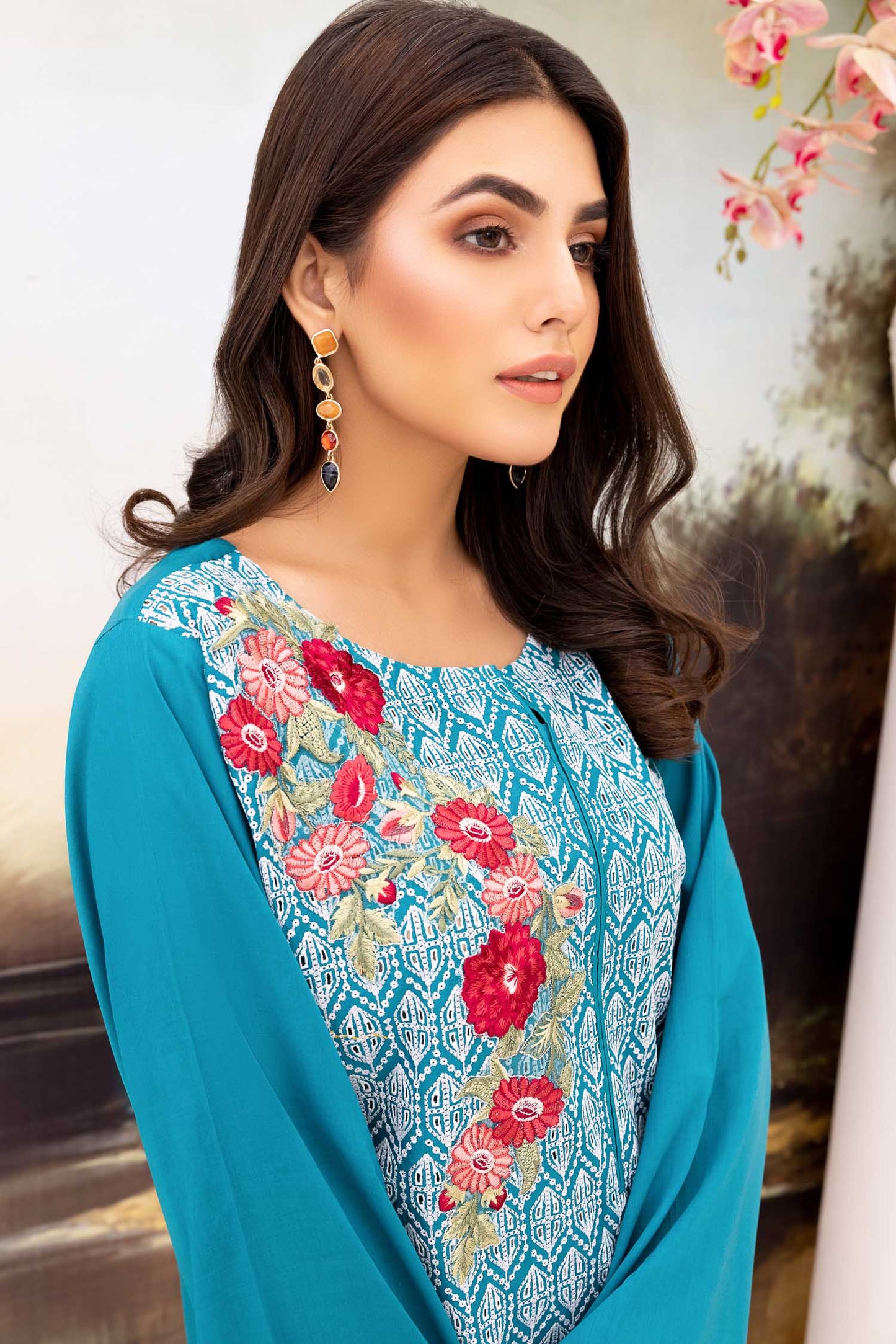 Enticing - Embroidered Schiflli Lawn Stitched
