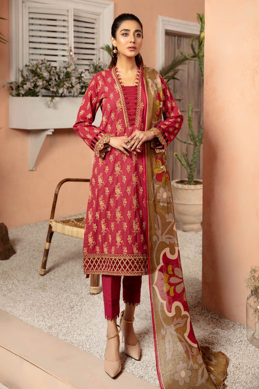 Mandy - Embroidered Lawn Stitched 3PC