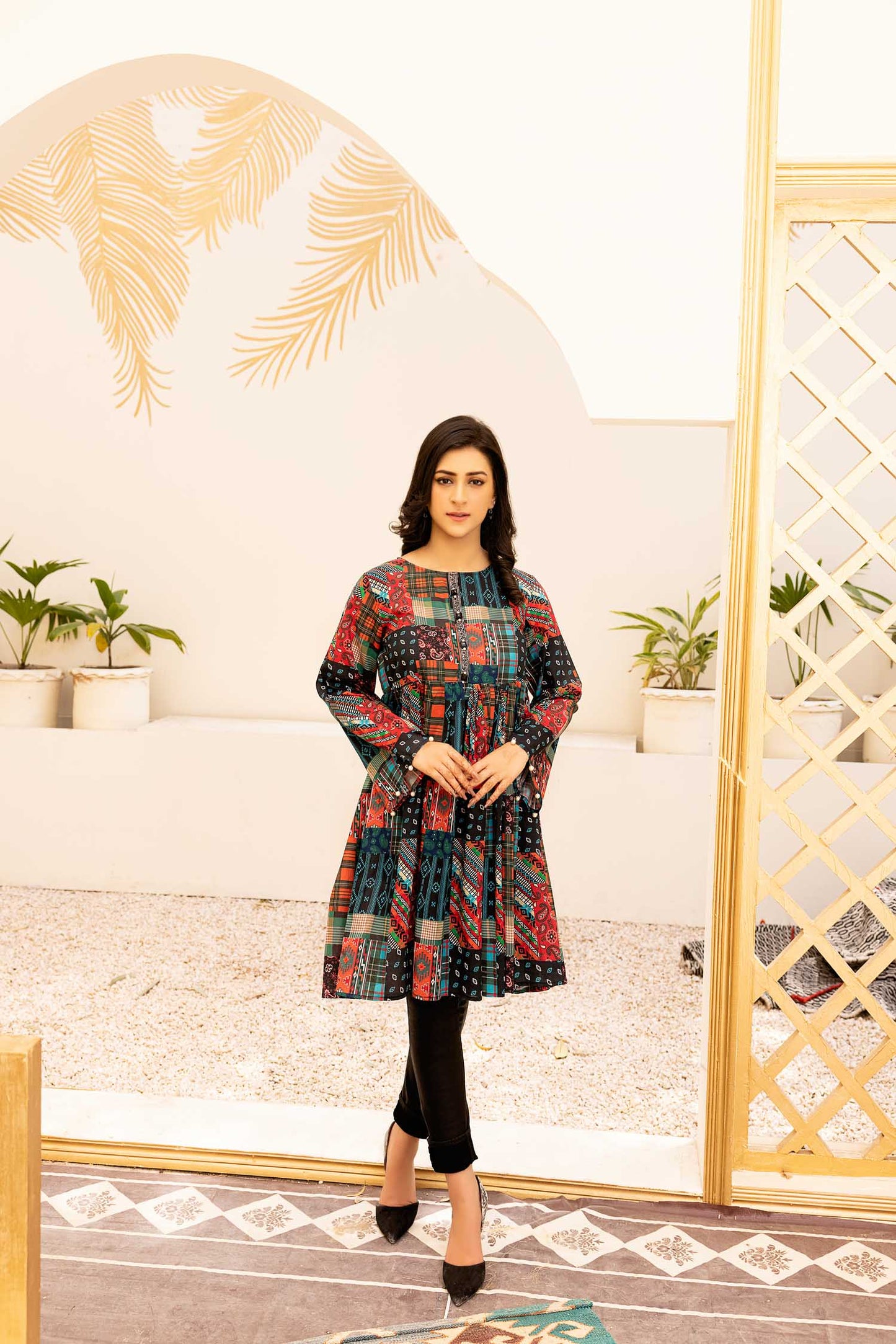 Enthral - Digital Printed Stitched Lawn Kurti