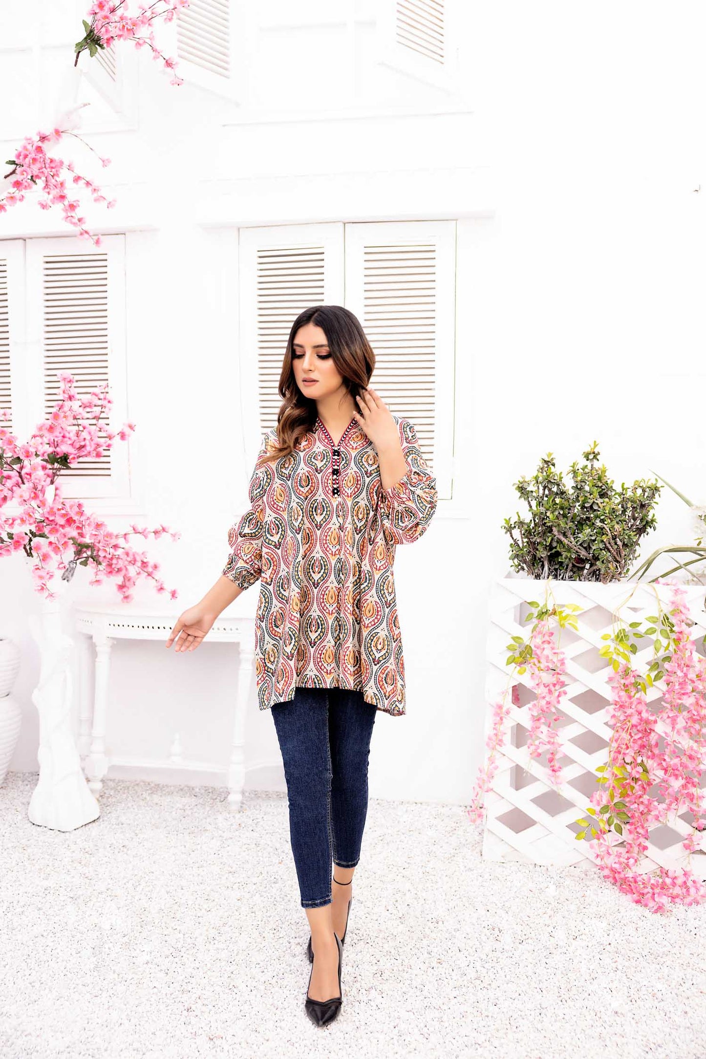 Enchant - Digital Printed Stitched Lawn Kurti