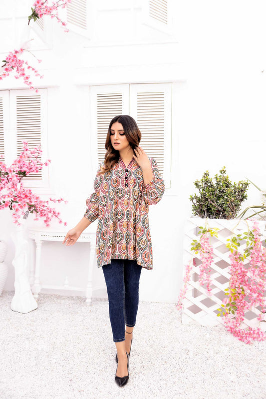 Enchant - Digital Printed Stitched Lawn Kurti