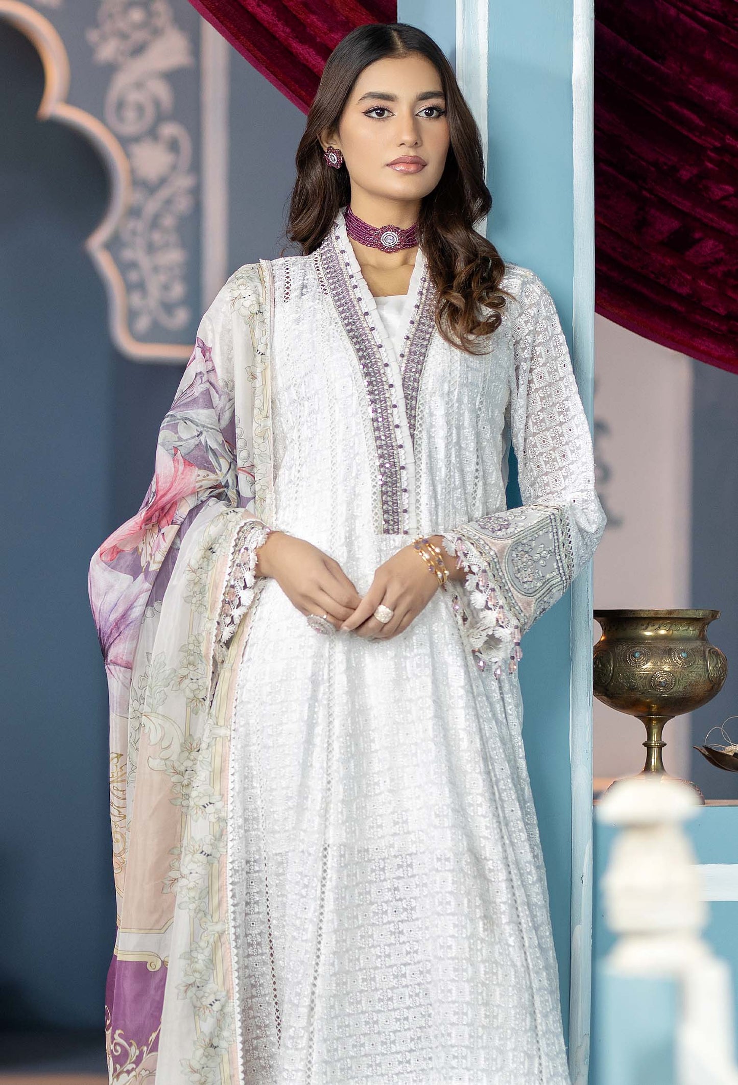 Pearl - Chikankari Unstitched