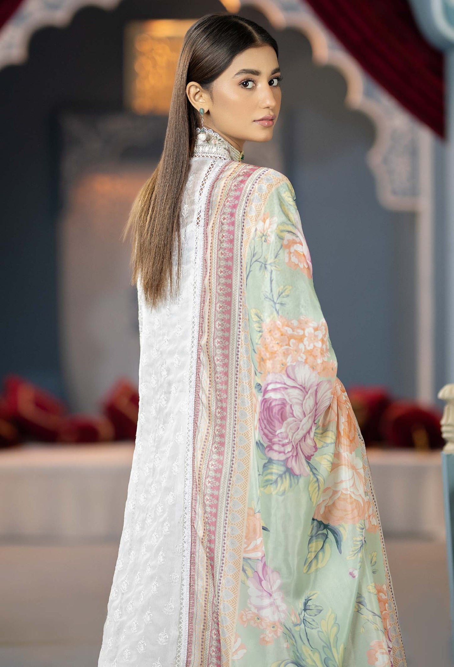 Gradient Breeze - Chikankari Unstitched