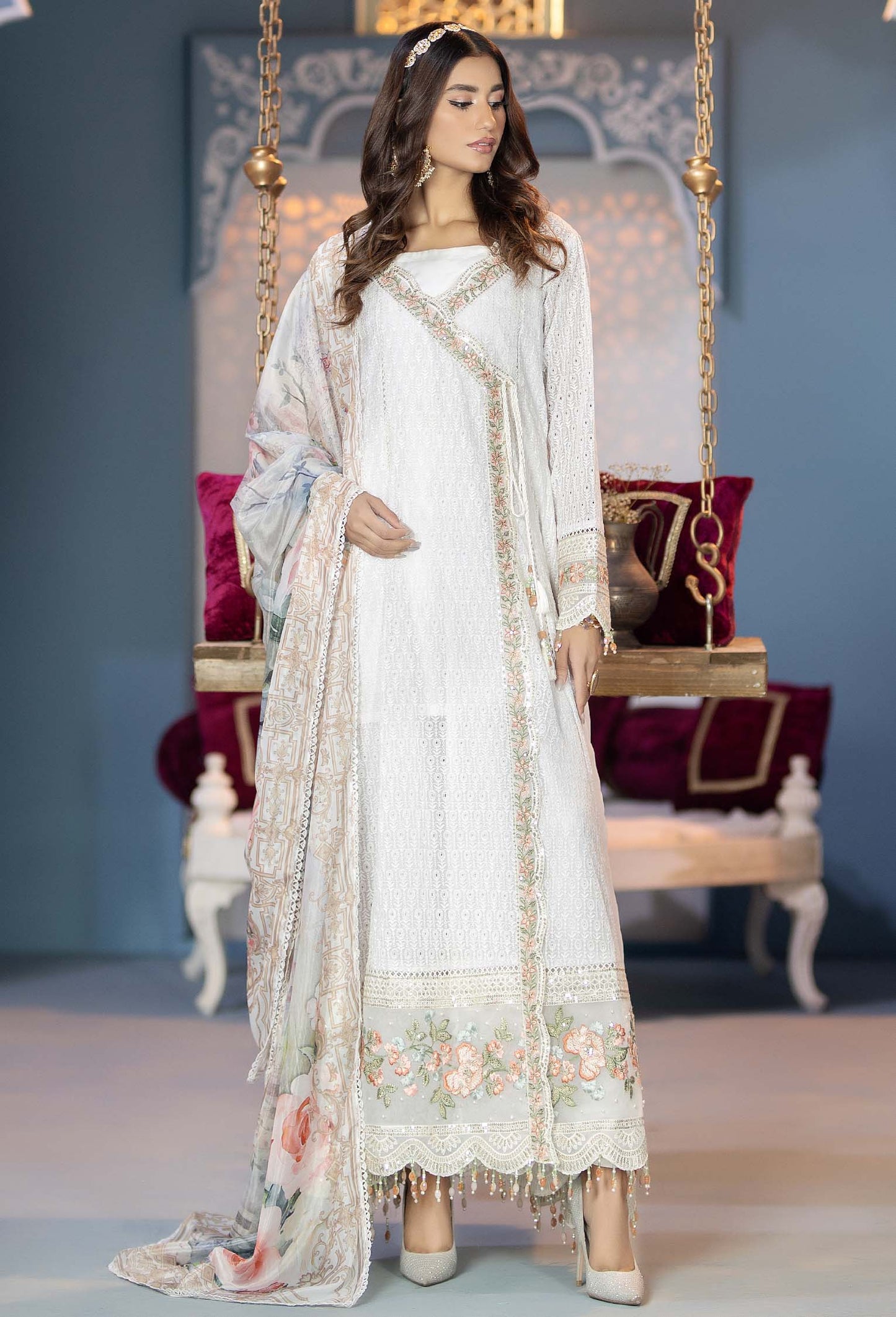 Swirl - Chikankari Unstitched