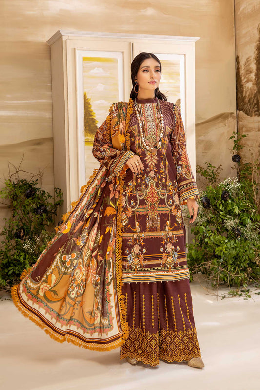Quince - Digital Printed And Embroidered Lawn 3PC