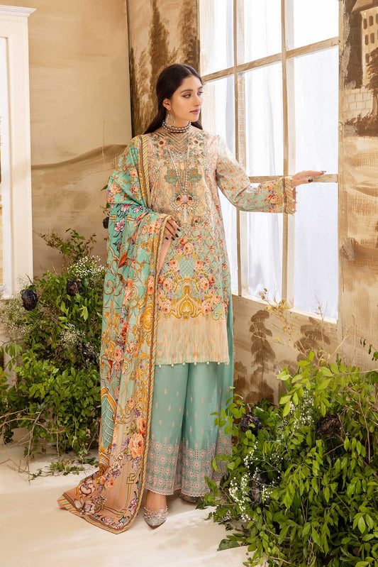 Imogen - Digital Printed And Embroidered Lawn 3PC