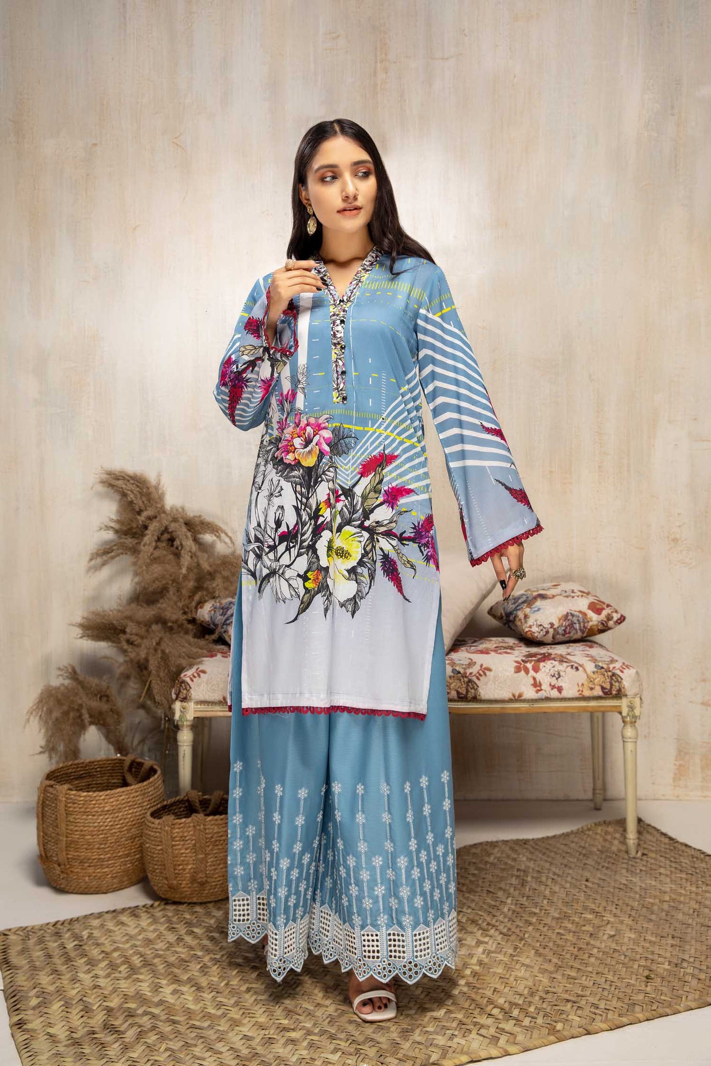 Deluxe - Digital Printed Lawn 2 piece