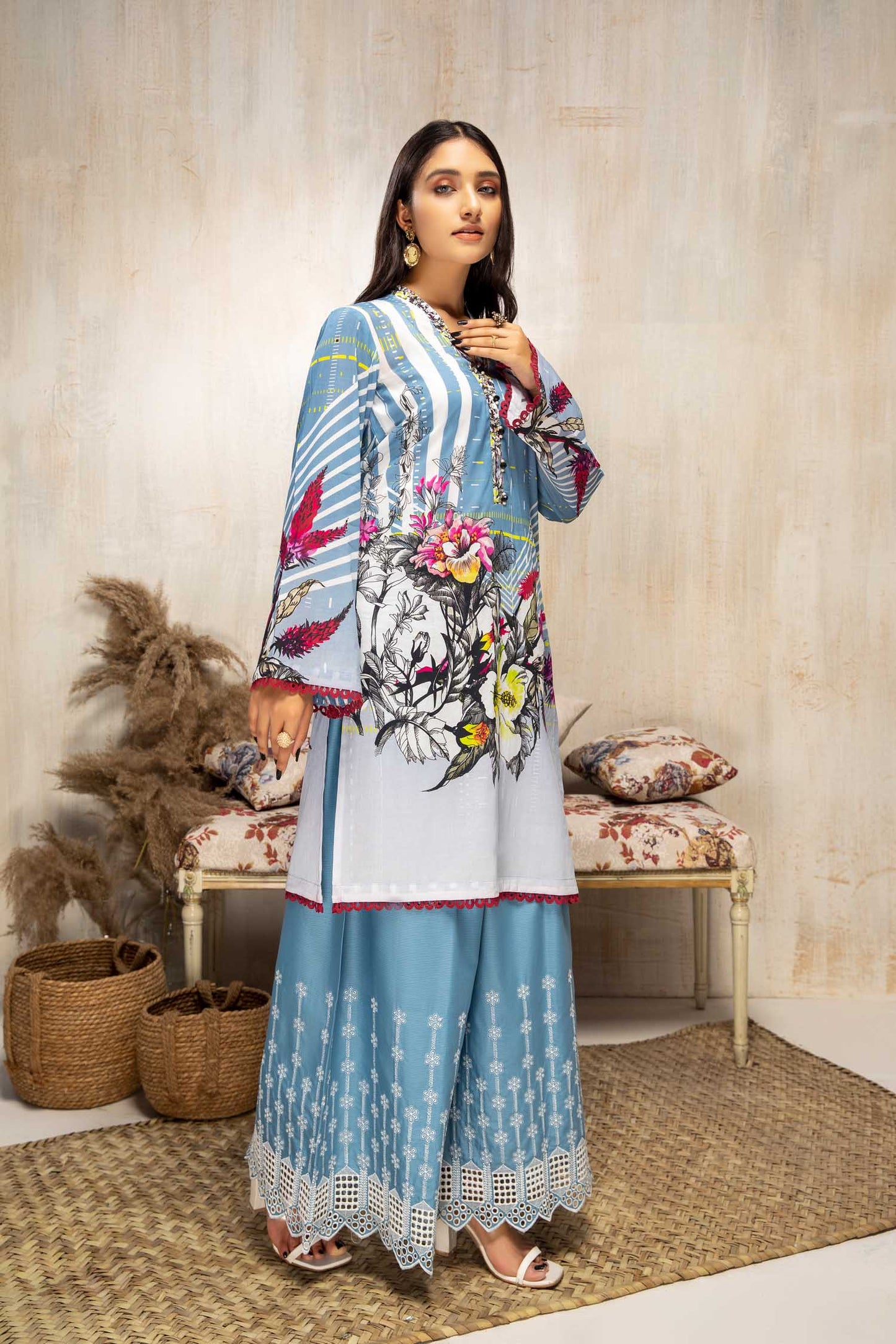 Deluxe - Digital Printed Lawn 2 piece