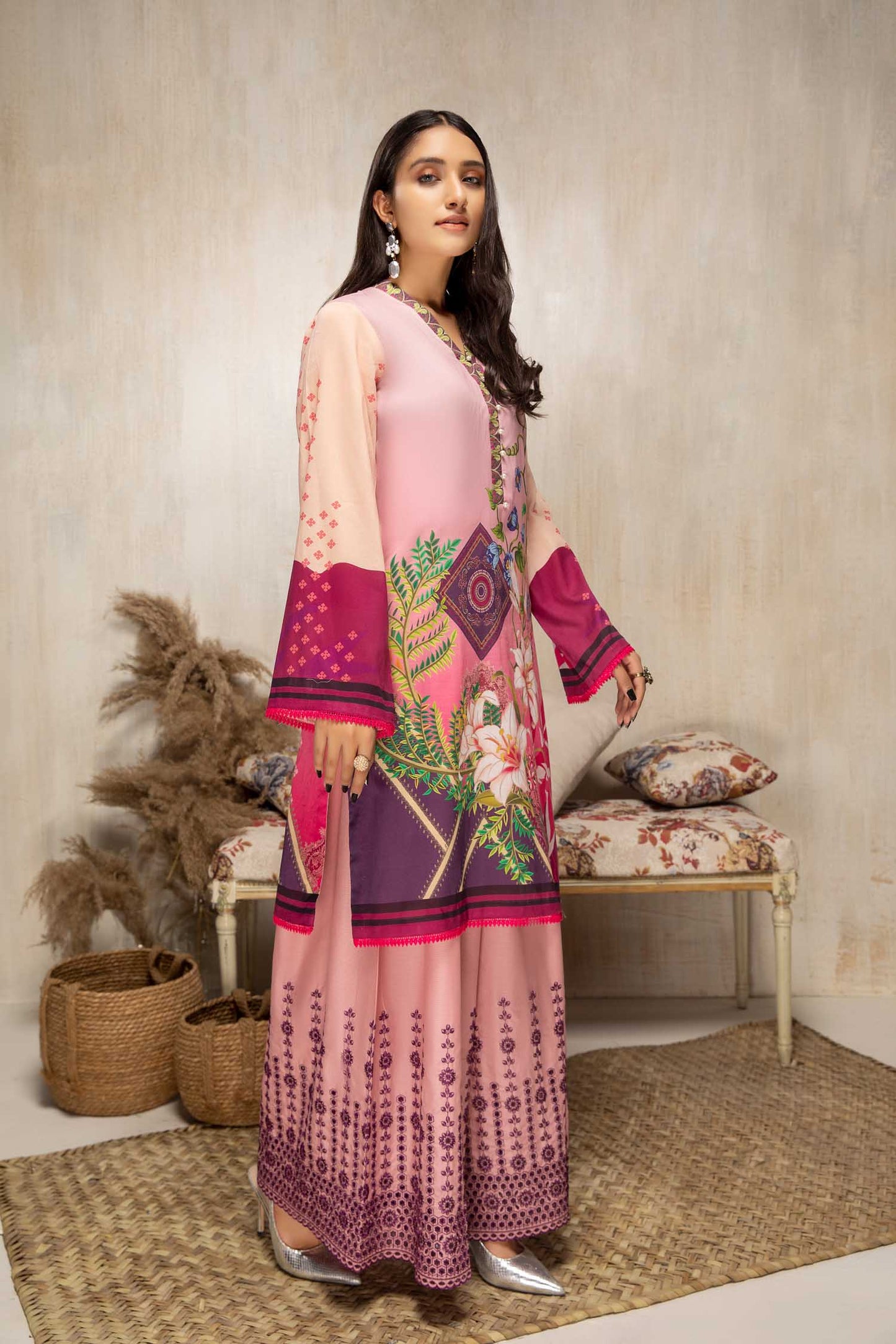 Blush - Digital Printed Lawn 2 piece
