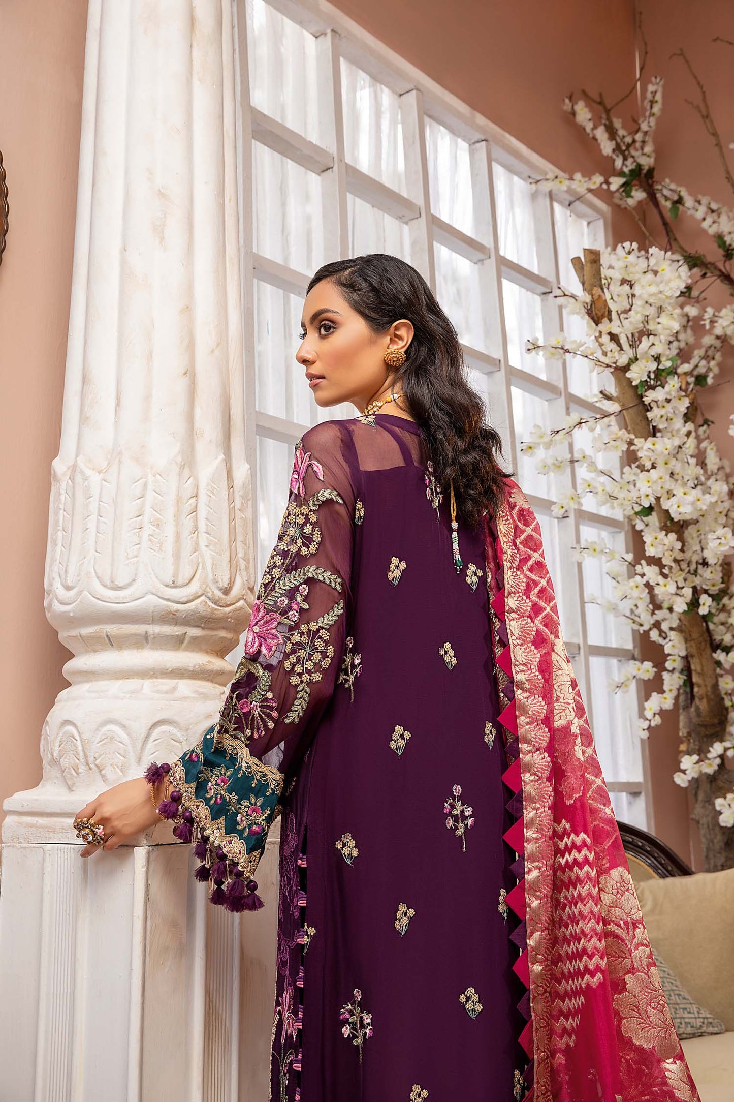 Berry Plum Stitched