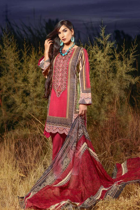 CHERRY PUNCH - DIGITAL EMBROIDERED LAWN