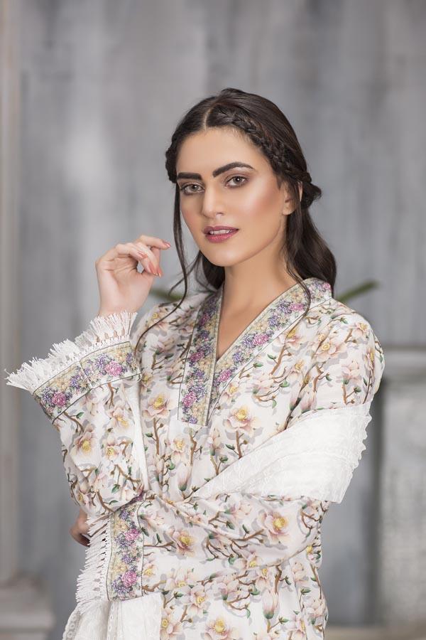 DAWN PINK - DIGITAL PRINTED LAWN (3 PIECE)