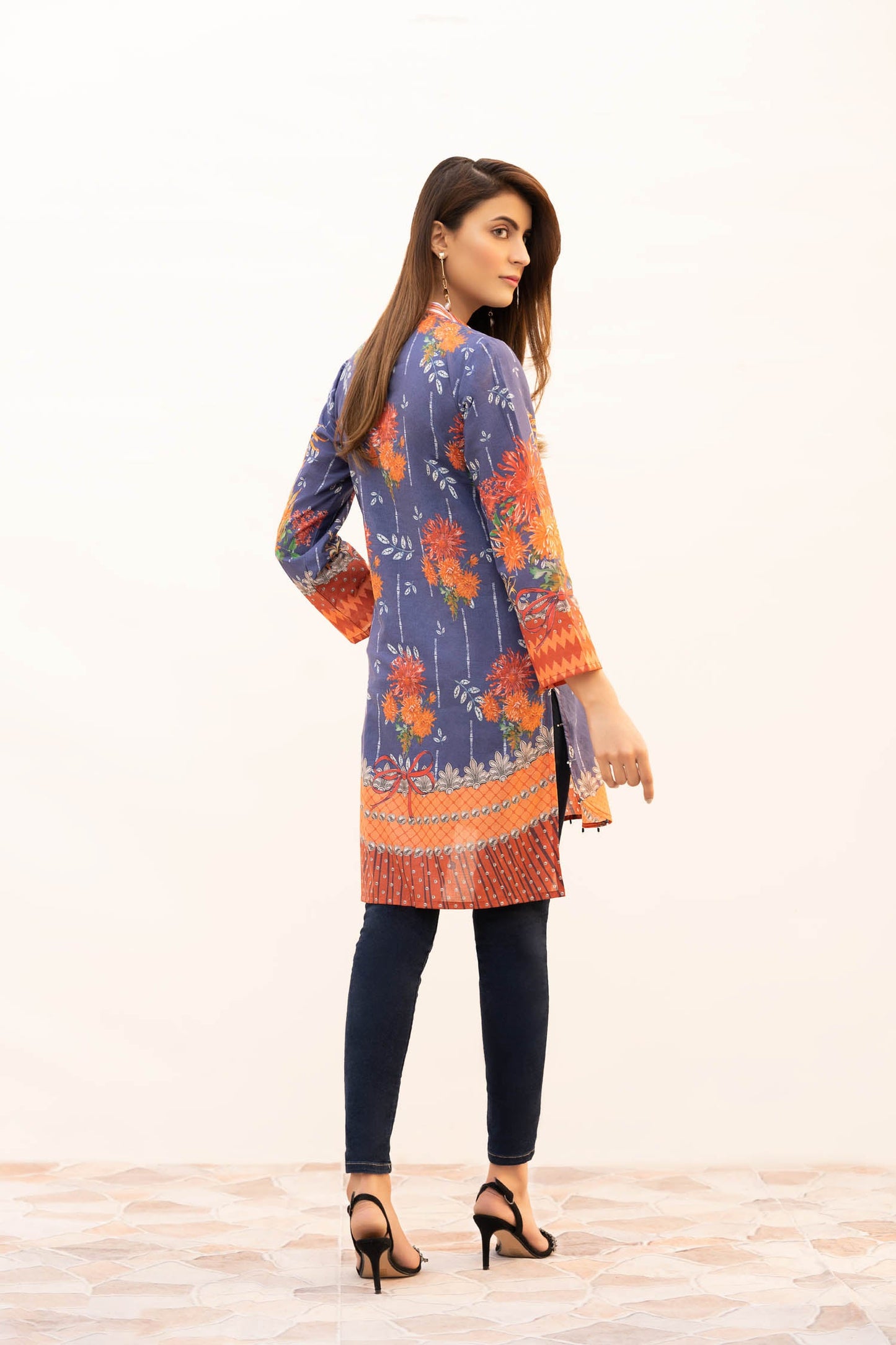 Brontes - Digital Printed Stitched Lawn Kurti