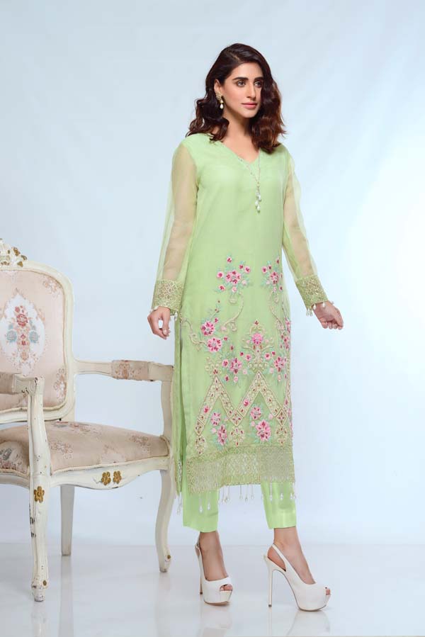 Dresden Diamond - Embroidered & Hand Embellished Cotton Net