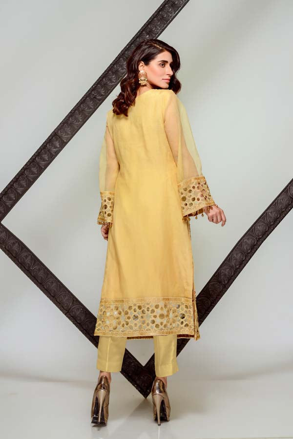 Carnelian - Embroidered & Hand Embellished Cotton Net