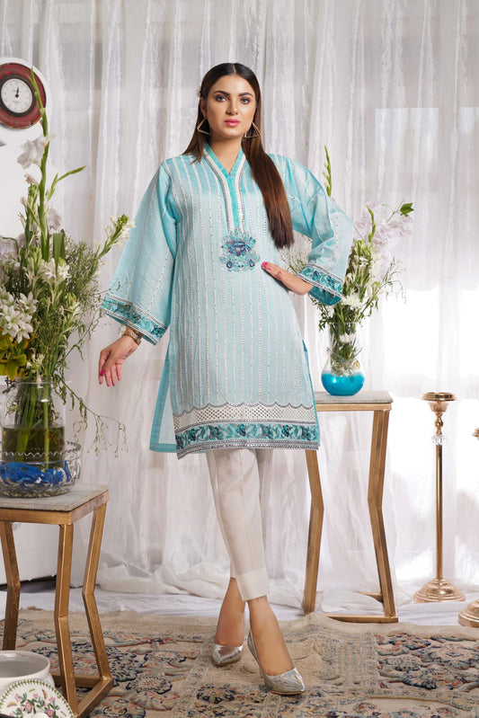 Obscure - Embroidered Paper Silk Stitch Kurti