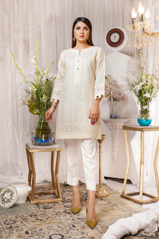 Relinquish - Embroidered Paper Silk Stitch Kurti