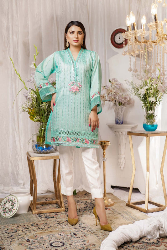 Serene - Embroidered Paper Silk Stitch Kurti
