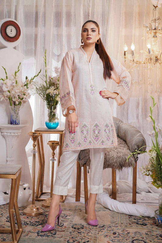 Inure - Embroidered Paper Silk Stitch Kurti