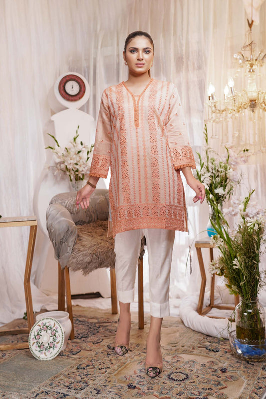 Eloquent - Embroidered Paper Silk Stitch Kurti