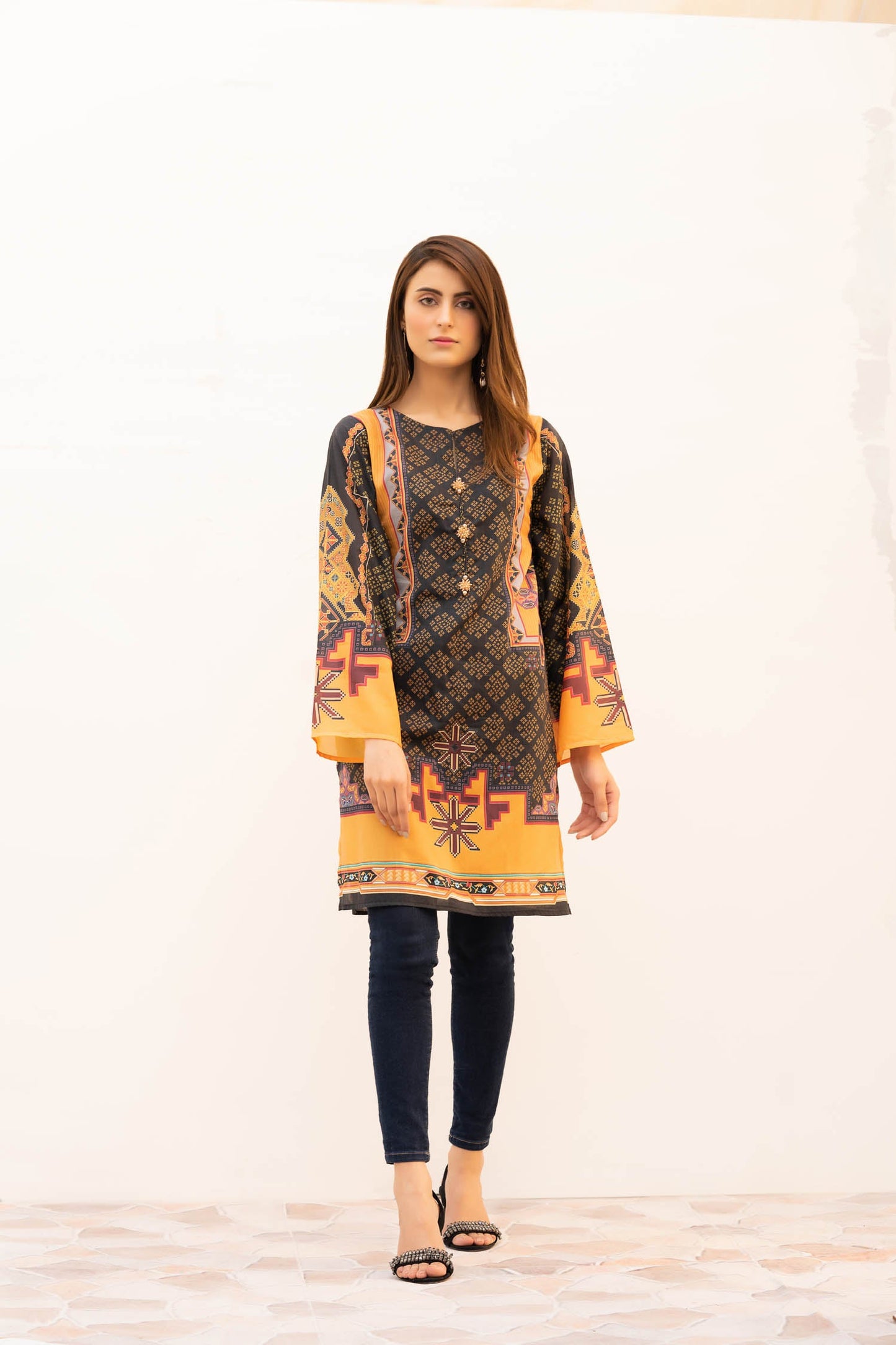 Erato - Digital Printed Stitched Lawn Kurti