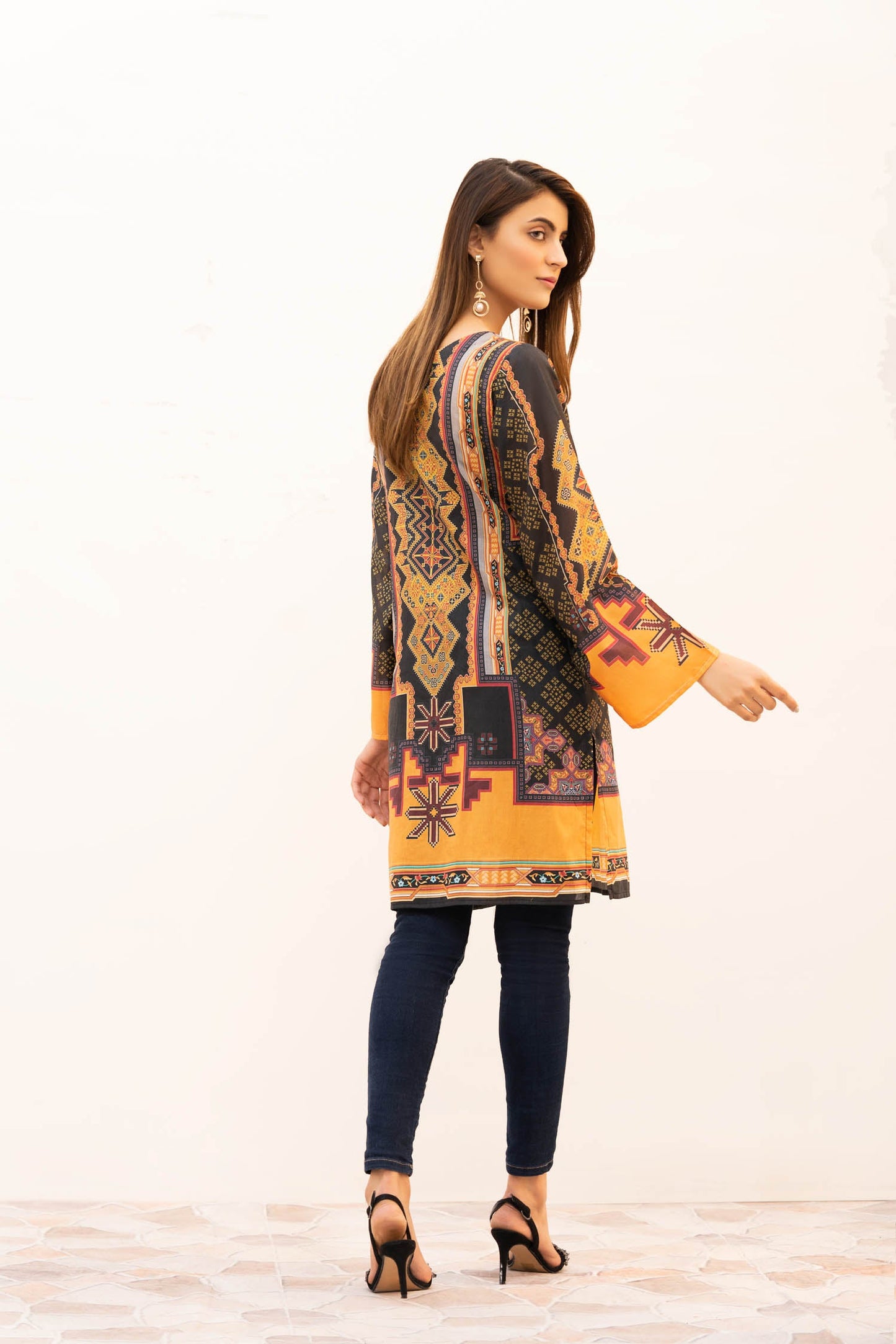 Erato - Digital Printed Stitched Lawn Kurti