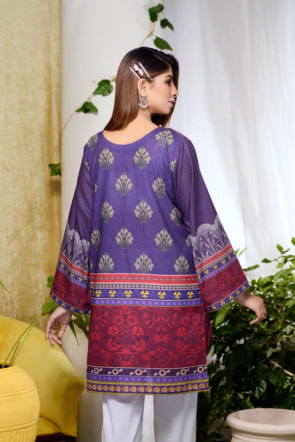 Eleganza - Digital Printed Unstitch Lawn Kurti