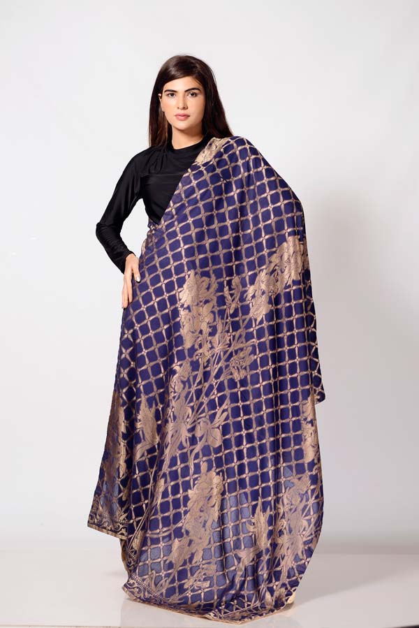 Jacquard Dupatta - Port Gore