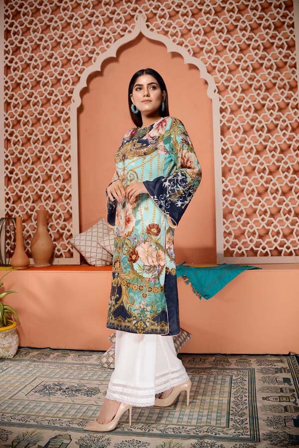 Culture Prey - Digital Mesuri Lawn Unstitch Shirt