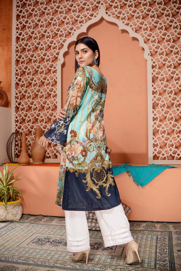 Culture Prey - Digital Mesuri Lawn Unstitch Shirt